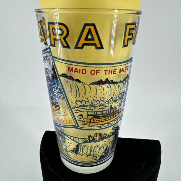 Niagra Falls Glass Tumbler Gold Rim Vintage Collectible Free Shipping - Picture 3 of 14